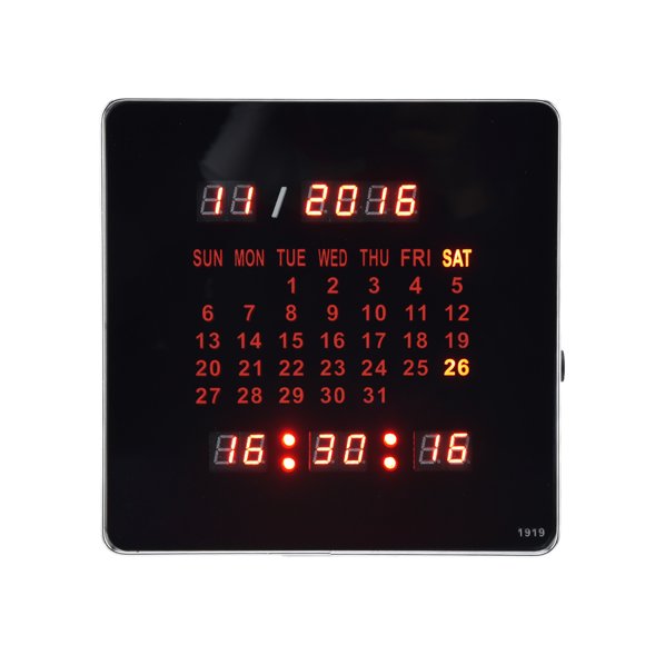 Digital Wall Clock Led Digital Wall Clock Led Digital Alarm Clock Led Digital Desk Clock Wall Calendar Clock Fashionable Digital Wall Clock Power Off Memory LED Digital Alarm Clock