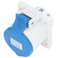 thumbnail image 1 of Conector industrial de 3 pines 2P+E, IP44, impermeable, montaje oculto, toma de aviación, CA 220-240 V, 32 A, 1 of 14