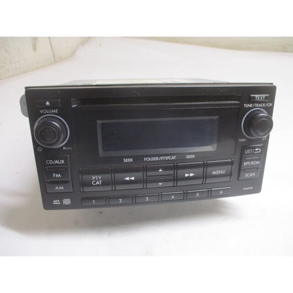 Pre-Owned Subaru Impreza XV Crosstrek Single CD MP3 WMA Player Radio CM621UB OEM LKQ - Verify Specific Vehicle Fitment In Description - (Good)
