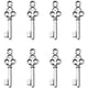 thumbnail image 1 of 50 piezas de dijes de llave, colgantes de aleación de estilo tibetano, dijes de joyería, dijes de metal, colgante, adorno colgante, 1 of 4