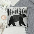 thumbnail image 2 of Throw Pillow Cover " Soft Cushion CoverCouch Sofa Wild Animal Retro Black White Decorative Pillowcases Outdoor Pillows Cover, 2 of 5