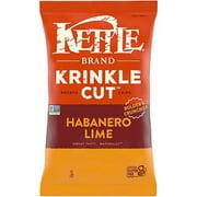 Kettle Brand Habanero Lime Krinkle Cut Potato Chips, 4-Pack 7.5 oz. Bags
