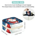 thumbnail image 5 of Santa Claus Travel Portable Square Earring Organizer with Decorative Box – Travel Organizer, Necklace Holder – for Girls and Women, 5 of 6