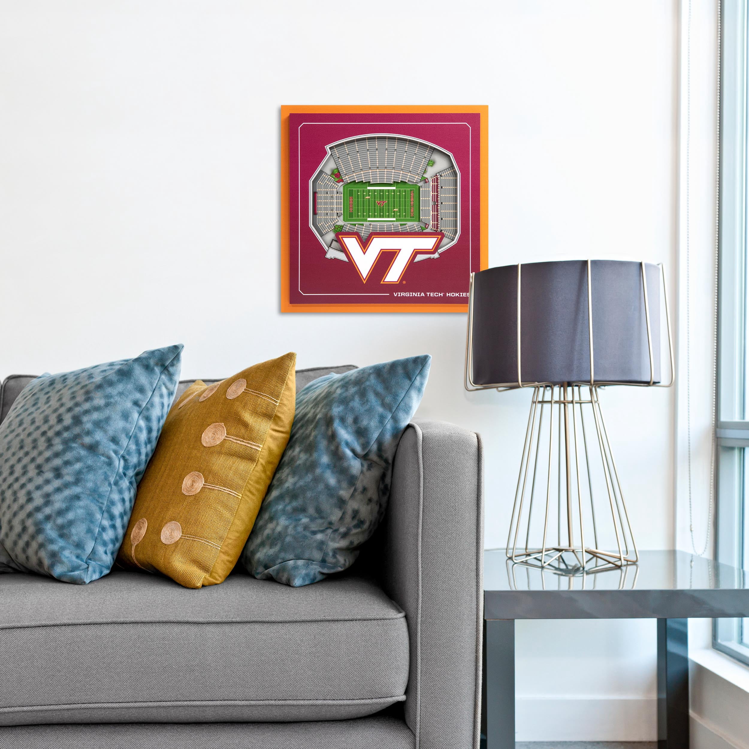 YouTheFan NCAA Virginia Tech Hokies Stadium Series 3D Wall Art