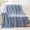 Bluish Grey, variant on Battilo Sage Geen Chenille Throw Blanket, Mint Green Decorative Knit Throws,Spring Decor,51"x67"