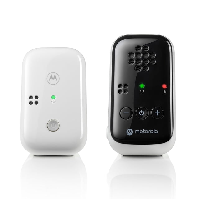 Monitor de audio para bebés Motorola PIP10: alcance de 1000 pies, conexión segura y privada, micrófono de alta sensibilidad, control de volumen, luz de detección de alerta, unidad portátil para padres