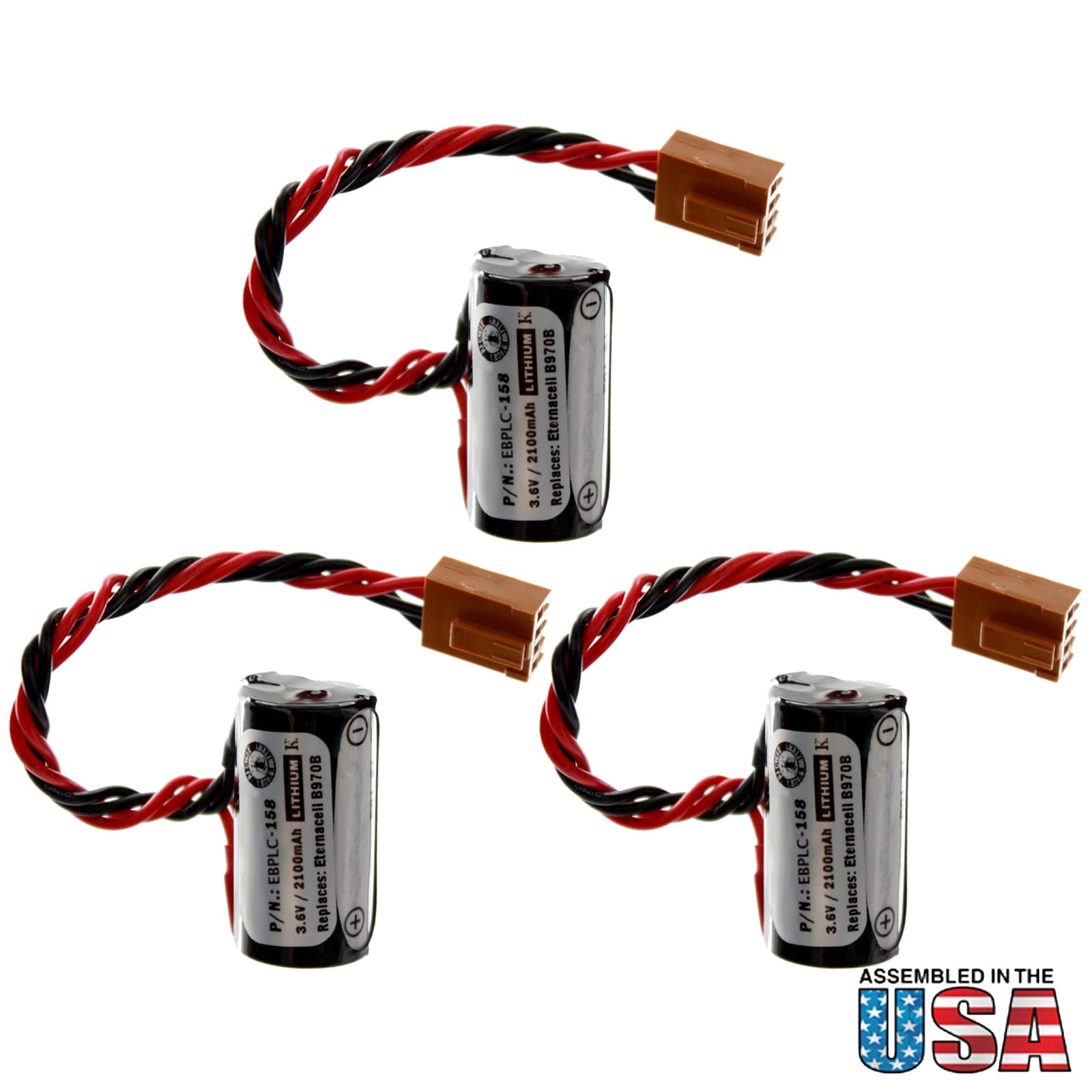 Batteria Di Ricambio 2700mAh Per Omron PLC - Modelli C, CV, CQM1 - Sostituisce 3G2A9-BAT08, C500-BAT08, ER17500V