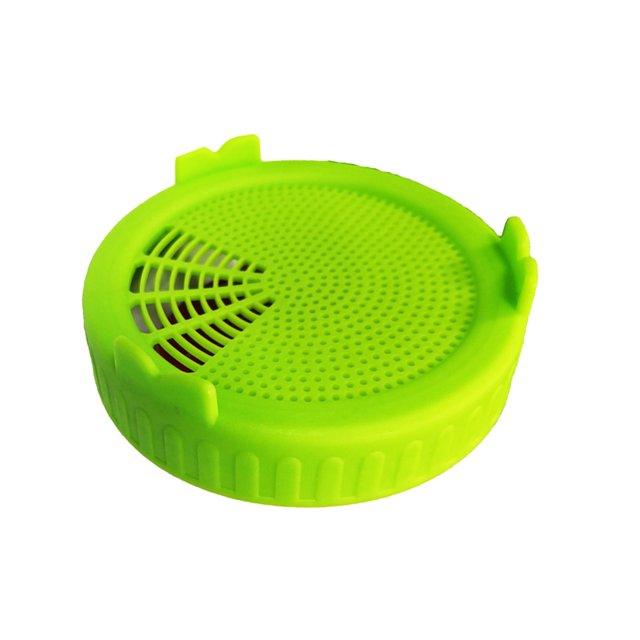 pitrice 2pcs Grow Bean Sprouts Alfalfa Salad Sprouts Lids Plastic Jar Seed Sprouting Planting Lids
