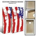 thumbnail image 2 of Slick Woody's Backyard Painted American Flag Cornhole Board Set in Multi-Color, 2 of 2