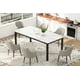 thumbnail image 5 of Mesa de Comedor Industrial para 6-8 Personas, Mesa de Madera de 71" con Estructura Metálica, Acabado Rústico, 5 of 6