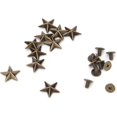 thumbnail image 1 of ZOUSSIQI Star Shape Rivet, Zinc Alloy Star Rivet, Screws Rivet Studs, for Shoes Bags Clothing Decoration(14mm Convex Bronze) CA919-19420, 1 of 7
