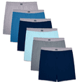 thumbnail image 2 of Fruit of the Loom Men's 6-Pack Knit Boxer Shorts Boxers Cotton Underwear - 2X-Large, Assorted, 2 of 2