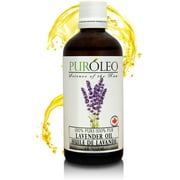 PUROLEO Lavender 4 Fl Oz / 120 ML Natural & 100% Pure Cold Pressed Essential Oil (Made in Canada) | For Aromatherapy | Refreshing, Energizing & Calm Aroma