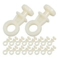 thumbnail image 1 of Miangastore Plastic Curtain Track Gliders Beige 100Pcs 0.94X0.43X0.39In, 1 of 9