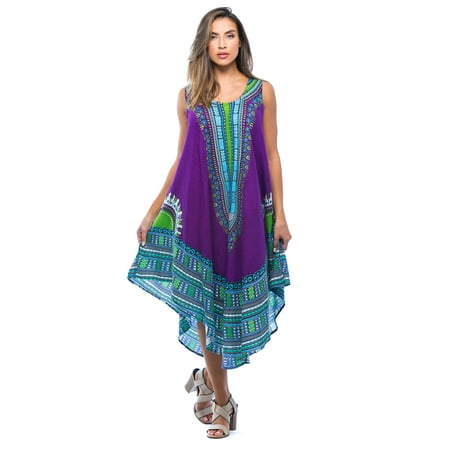 Riviera Sun African Print Dashiki Dress for Women