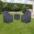 thumbnail image 5 of Covers & all Patio Conversation Set Covers for Vineyard 3-Piece Curveback Adirondack Set, Water-Repellent UV-Resistant Polyester, 5 of 6