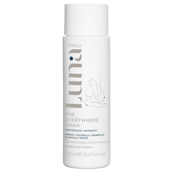 Luna Daily Intimate Feminine Wash Fórmula de coco y ácido láctico | Jabón corporal con pH equilibrado para mujeres | Limpiador nutritivo para embarazo posparto y piel sensible | Suave y para la mate