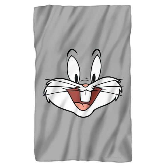 Looney Tunes Blanket, 36"x58", Bugs Bunny Face Fleece Blanket