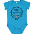 thumbnail image 3 of Inktastic Big Sister Leaves, Circle, Heart Girls Baby Bodysuit, 3 of 5