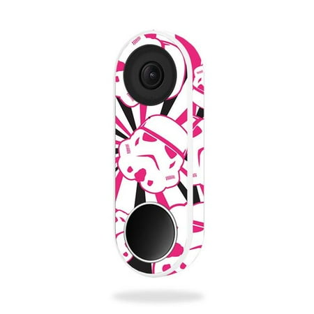 MightySkins NEHEL-Pink Trooper Storm Skin for Nest Hello Video Doorbell - Pink Trooper Storm