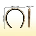 thumbnail image 5 of Unique Bargains Rhinestone Headband Decor Hairbands for Women Weddings Daily Wear Birthday Parties Coffee Color, 5 of 7
