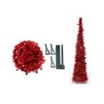 thumbnail image 1 of 4ft/5ft Artificial Christmas Pencil Tree Retractable And Foldable Sequin New Year Ornament, 1 of 10