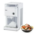 thumbnail image 1 of Máquina trituradora de hielo comercial VEVOR, 1.91QT / 1.8L, trituradora de cubitos de hielo eléctrica grande con motor premium de 300W, cuchillas de acero inoxidable, color blanco., 1 of 9