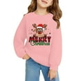 thumbnail image 6 of HIPYLO Red Christmas Shirts Christmas Crew T Shirt Pet Christmas Clothes Girls Blouses Sweatshirts Girls Tops Size 14-16 Boys 6t Clothes, Pink 13-14 Years, 6 of 8