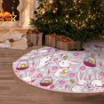 thumbnail image 5 of Rateoe Easter Rabbit Pattern Christmas Tree Skirt with Ties , Christmas Tree Decorations, Farmhouse Christmas Decor Xmas Holiday Decorations-36", 5 of 6