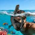 thumbnail image 2 of Full Face Snorkel Mask, Scuba Diving Mask with Detachable Camera Mount, 180 Degree Panoramic View Anti-Leak Anti-Fog, 2 of 7