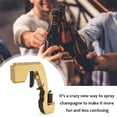thumbnail image 4 of Dispensador de pistola de cerveza, el tirador de pistola de champán de tercera generación, botella de tirador de pistola de alcohol, pistola de chorro de cerveza, dispensador ajustable de vi, 4 of 5