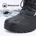 thumbnail image 2 of Botas de nieve ALEADER impermeables y cálidas para hombre, color negro, 2 of 6