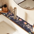 thumbnail image 2 of Yayeee Faucet Mat for Kitchen Sink 30" Diatomite Long Splash Guard Pad, Pink Record, 2 of 7