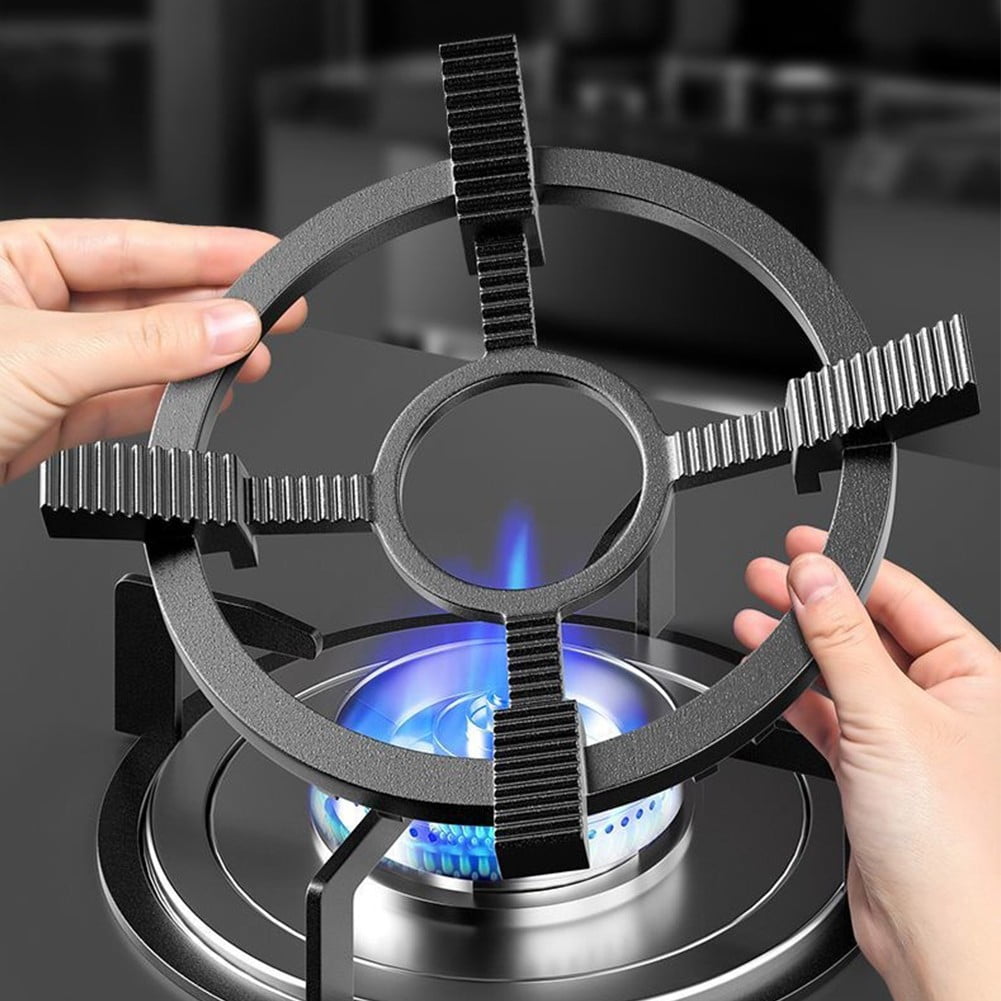 AFQH Non-Slip Cast Iron Gas Stove Bracket:Stable Support for Frying Pans or Milk Pans