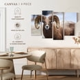 thumbnail image 4 of Elephant Stock Bighorn Sheep Wall Art - Horizontal Multi Panel Canvas - Living Room Wall Decor - Animal Multi Panel - Brown And White Decor - 24" x 14", 4 of 4