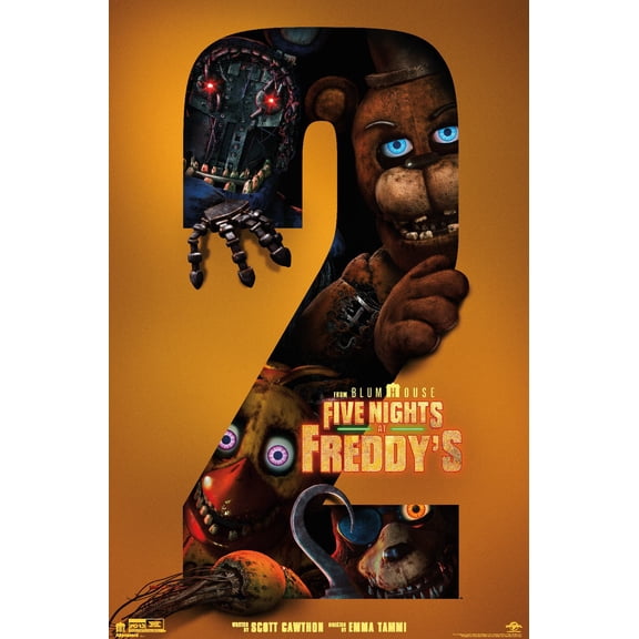 Five Nights at Freddy's Movie 2 (2025) - Group One Sheet Wall Poster, 22.375" x 34"