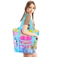 thumbnail image 2 of Bolsa de Playa Fiodrimy de Malla para Niñas y Mujeres con 10 Bolsillos y Cremallera, 2 of 7