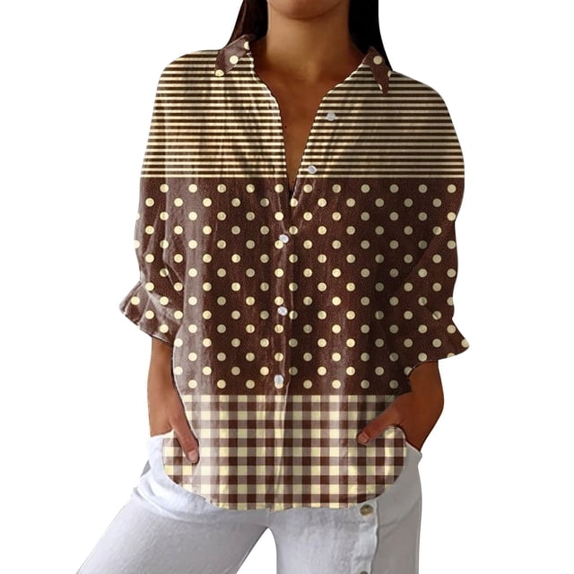 Chemises Femmes Liquidation Chemises Femmes Art Rétro Imprimé Floral Chemise Art Décontractée Col en V