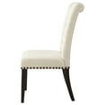 thumbnail image 6 of Alana Fabric Upholstered Dining Side Chair Beige and Smokey Black (Set of 2), 6 of 13