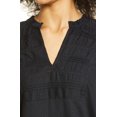 thumbnail image 3 of Lucky Brand Women's Kourtney Dobby Top Black Size X-Small, 3 of 4