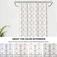 thumbnail image 2 of Geometric Decor Shower Curtain,Sacred Geometry Grid Graphic Golden Hexagon Bathroom Decor Polyester Fiber Plastic Rings Quick-Drying Waterproof for Bathtubs/Bathroom, 72x36 inches, 2 of 6
