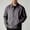 Dark Gray, variant on Men's Lapel Collar Lightweight Utility Jacket, Loose Fit Snap Button Casual Work Coat Windbreaker with Side Pockets, Spring Fall Daily Business Outerwear for Men Beige