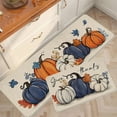 thumbnail image 6 of PALIFEUR Fall Kitchen Rugs Set of 2, Non Slip Washable Fall Decor Pumpkin Maple Leaf Kitchen Mats for Floor, Soft Thick Halloween Rug Thanksgiving Mat for Home Holiday Party Halloween Decoration, 6 of 7