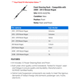 thumbnail image 2 of Front Steering Rack - Compatible with 2008 - 2013 Nissan Rogue 2009 2010 2011 2012, 2 of 2