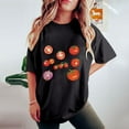 thumbnail image 5 of LEBONYARD Womens T Shirts Clearance Clothes $5,Women's Fashion Summer Round Neck Drop Sleeves Leisure Short Sleeve Fruit Printing Tops Black XL, 5 of 7