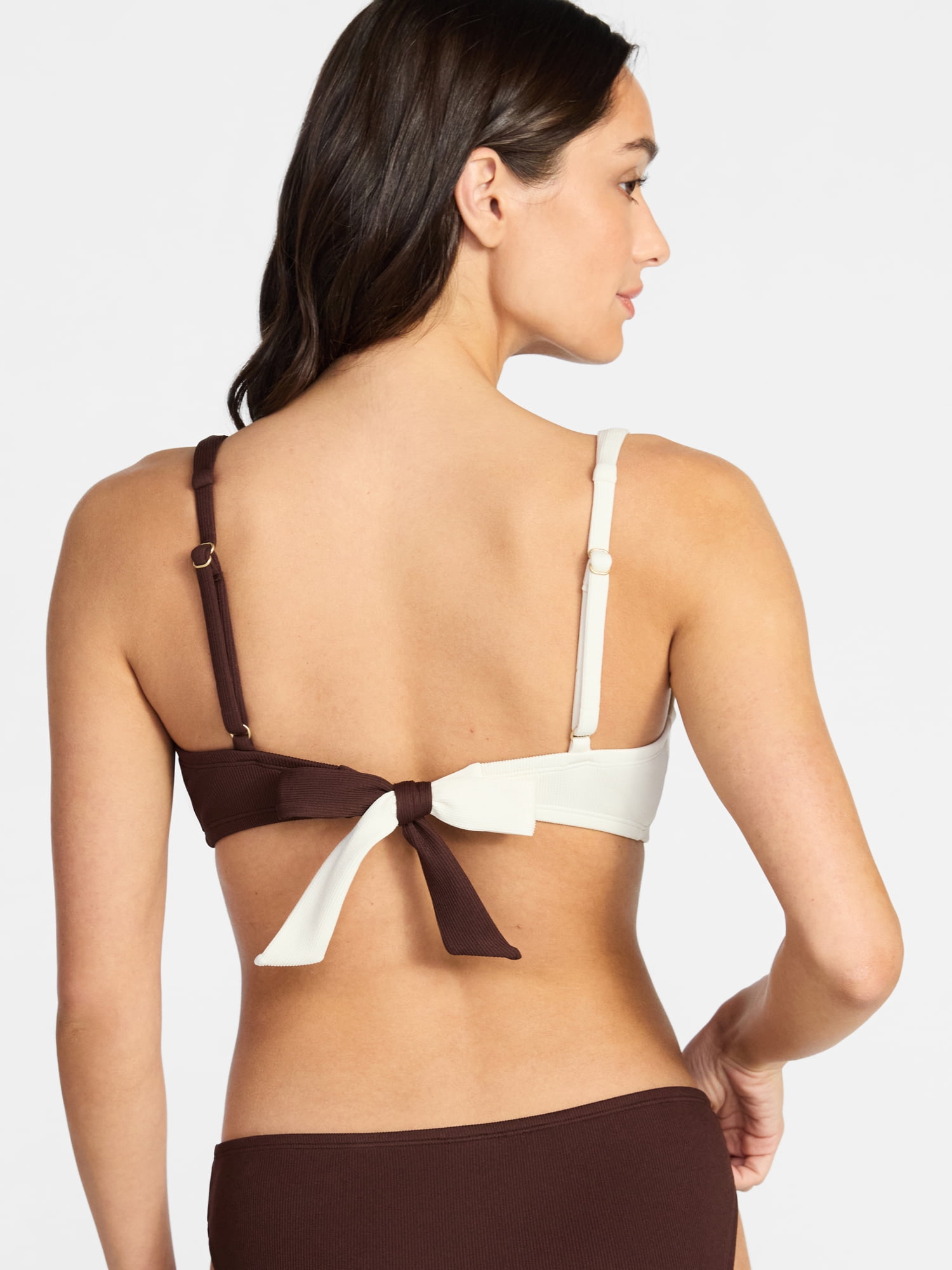 Time and Tru Women's Collections Ring Front Bikini Top, Sizes XS-XL