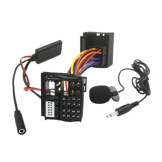 Cable AUX Adaptador inalámbrico Receptor de música Coche AUX Módulo adaptador inalámbrico 5.0 con micrófono para W169 W203 W221 W245