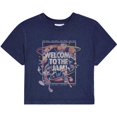 thumbnail image 1 of Space Jam - Camiseta Welcome To The Jam Personaje de Algodón para Mujer (Azul Marino), 1 of 2