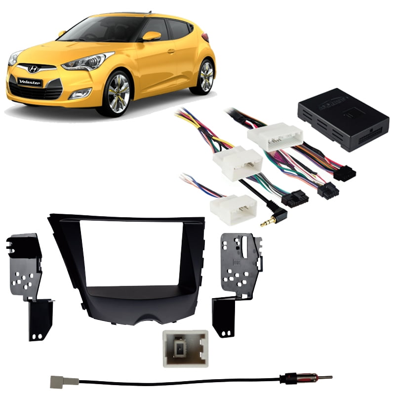 Metra 99-7350B 2012-Up Hyundai Veloster ISO Single//Double DIN Installation Kit with Pocket