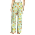 thumbnail image 3 of Daiia Tree Palms Lemon Women's Sleep Pant with Pockets and Drawstring,Pajama Pants-Small, 3 of 9